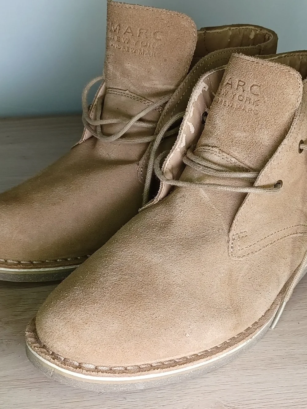 Marc New York Men's Suede Chukka Boots in Tan